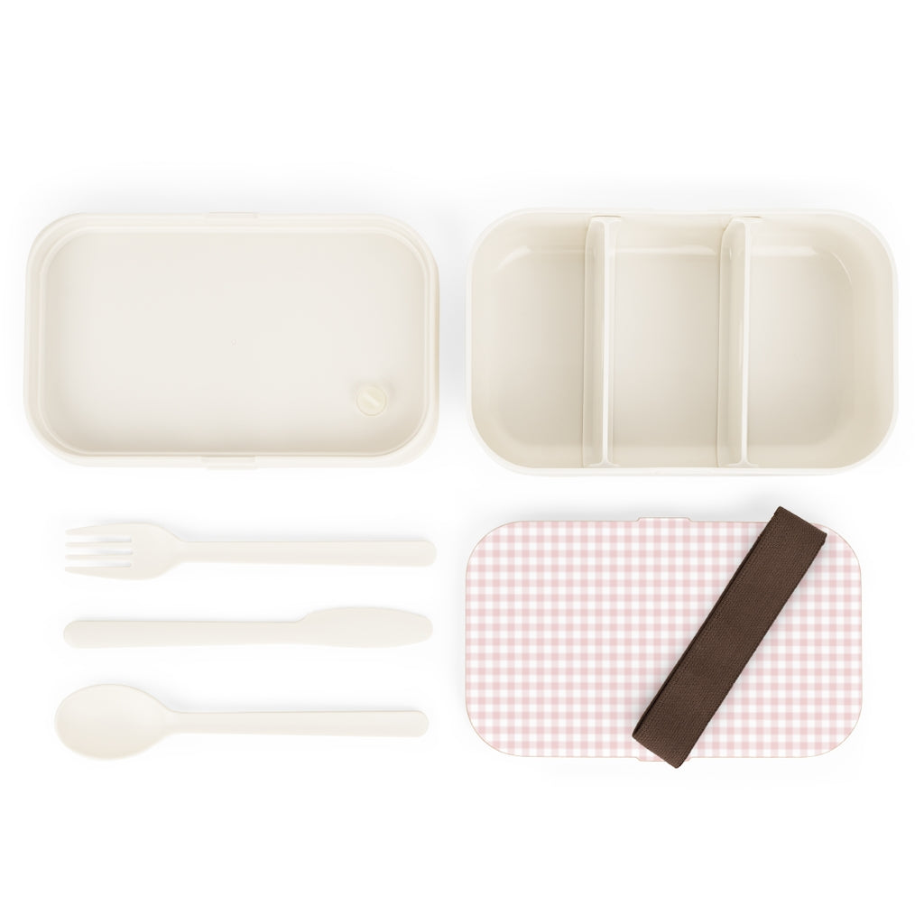 I Dream of Gingham Bento Lunch Box in Pink