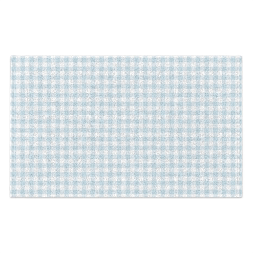 I Dream of Gingham Rally Towel, 11x18 in Blue