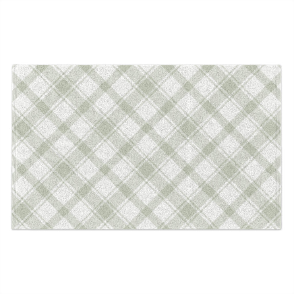 Playful Plaid Rally Towel, 11x18 in Mint