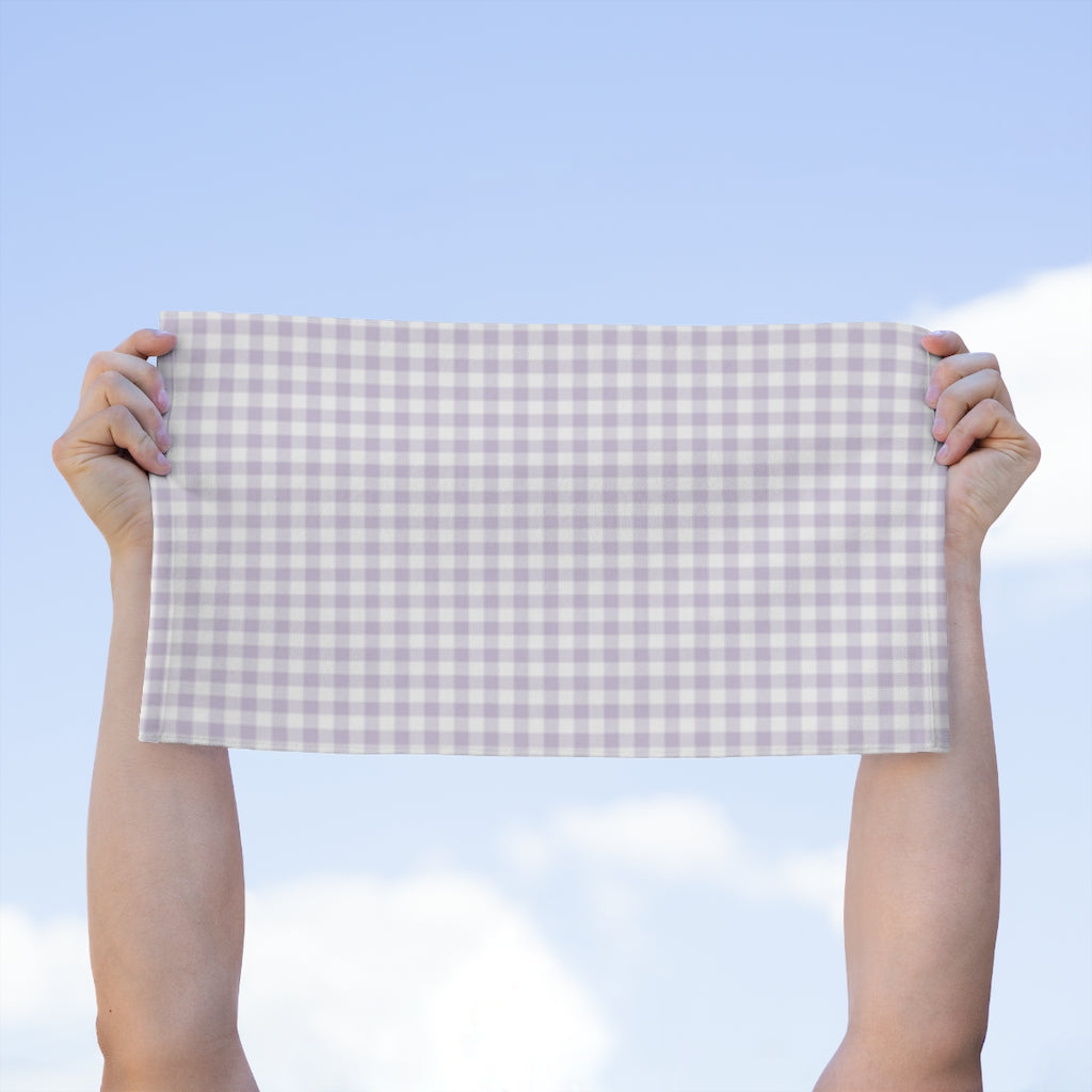 I Dream of Gingham Rally Towel, 11x18 in Lavender