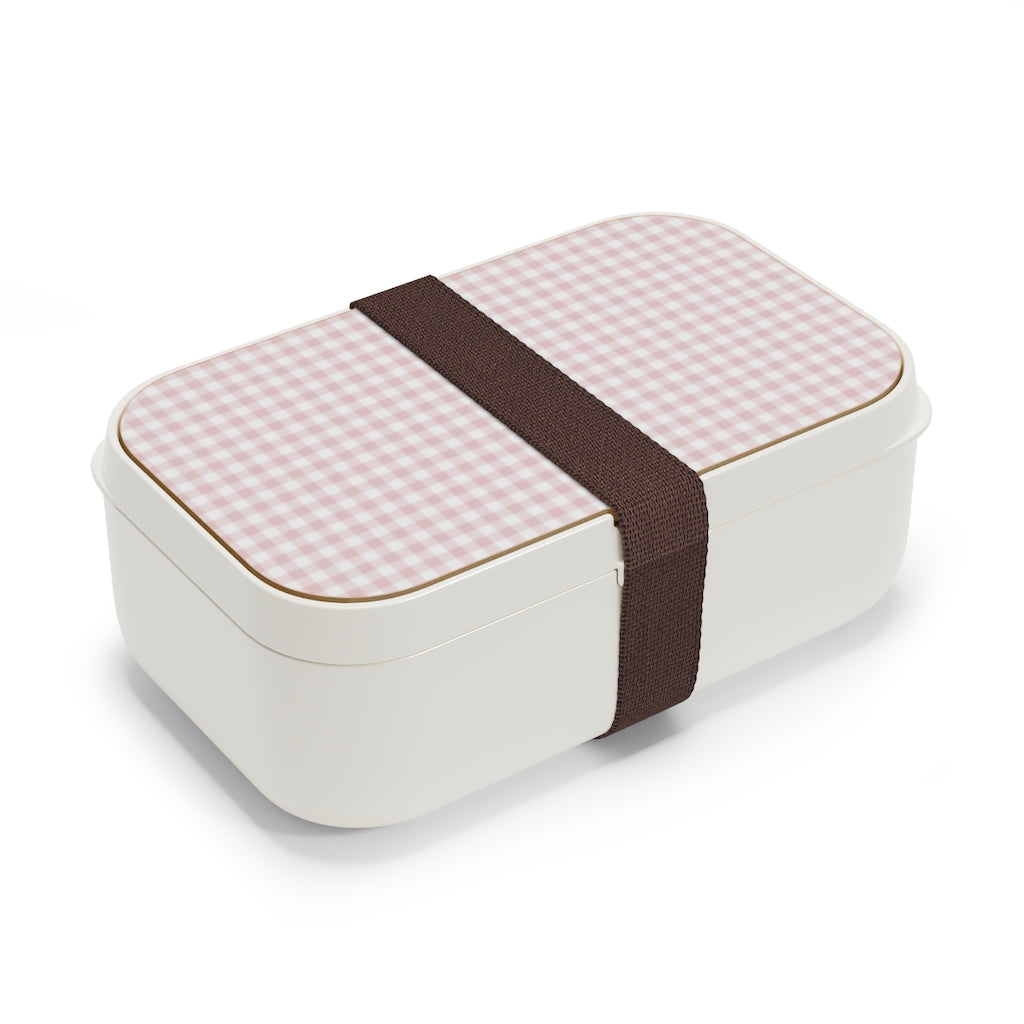 I Dream of Gingham Bento Lunch Box in Pink