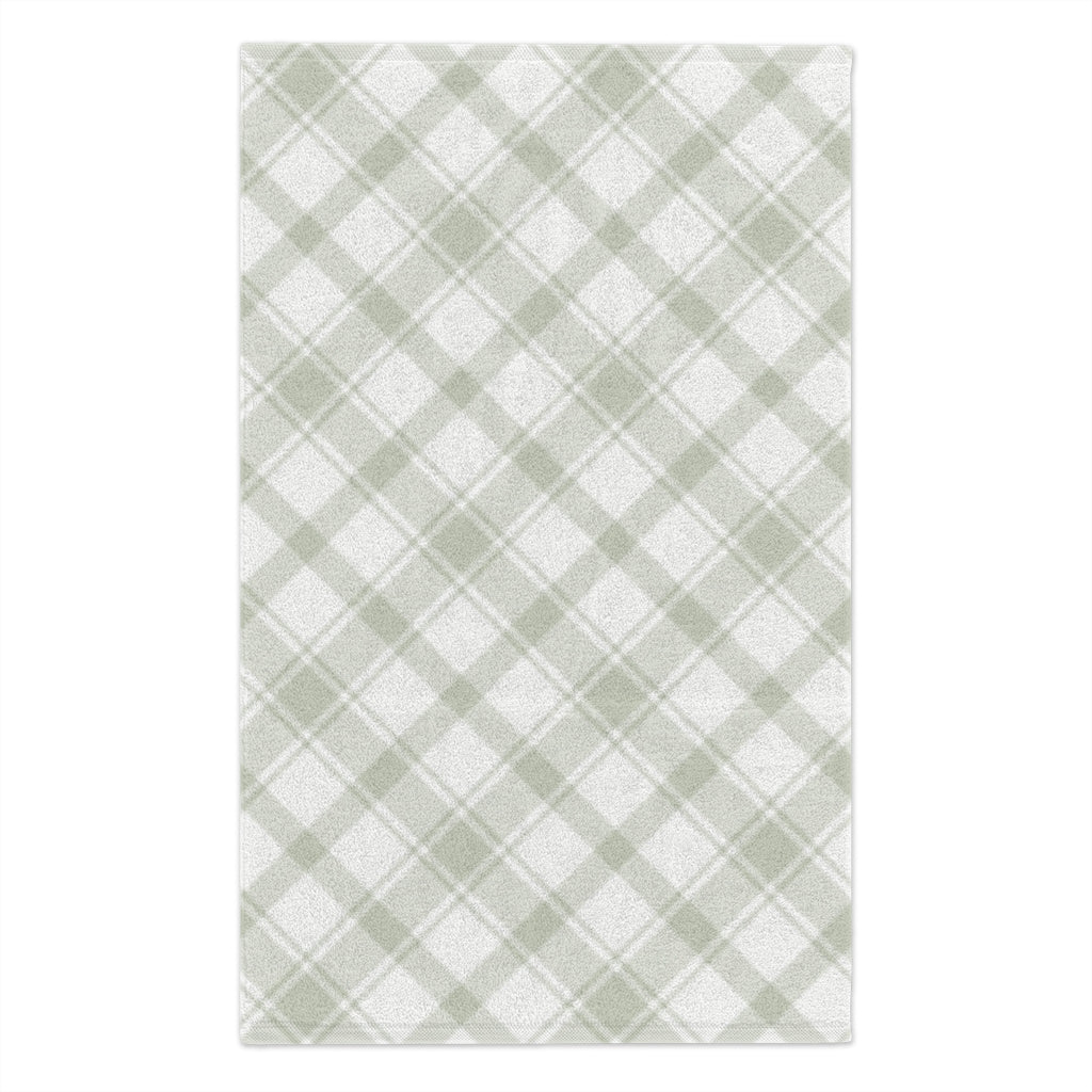 Playful Plaid Rally Towel, 11x18 in Mint