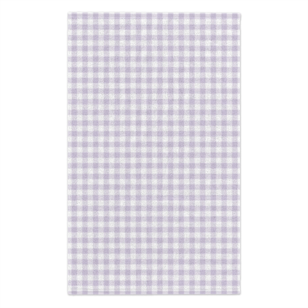 I Dream of Gingham Rally Towel, 11x18 in Lavender