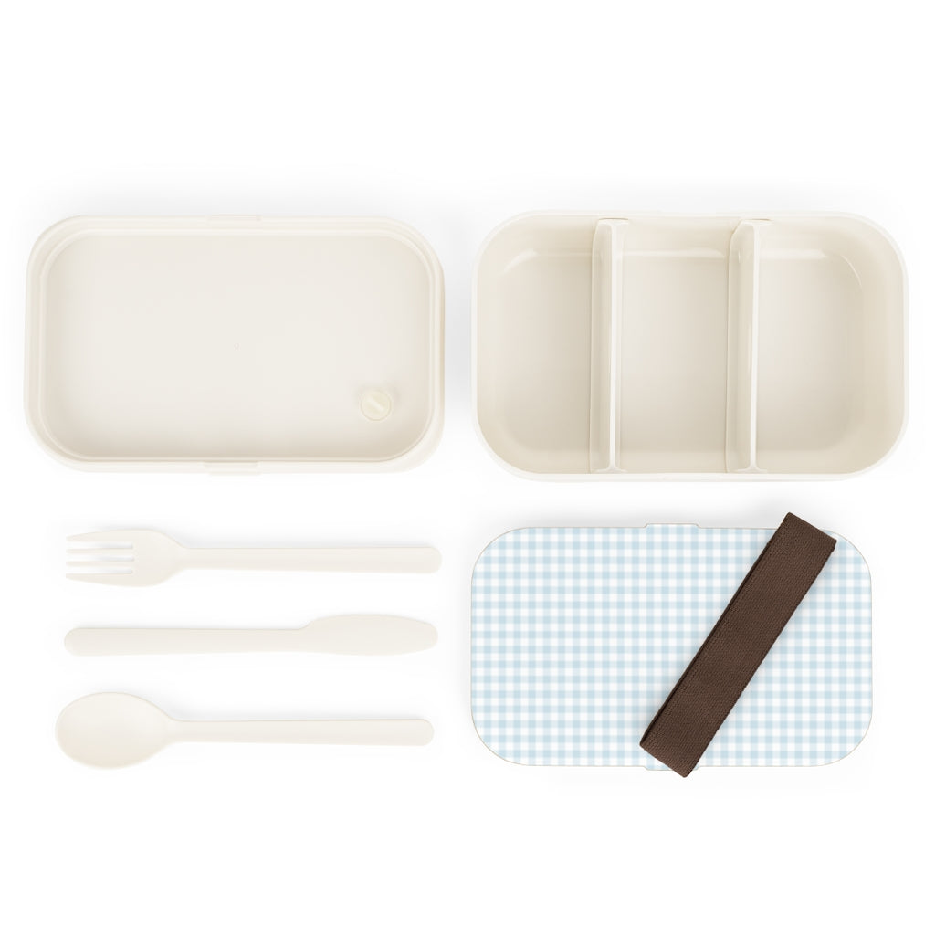 I Dream of Gingham Bento Lunch Box in Blue