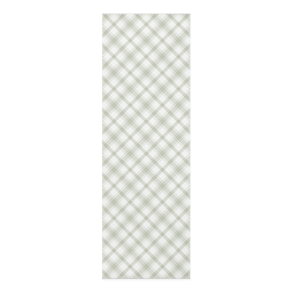 Playful Plaid Foam Yoga Mat in Mint