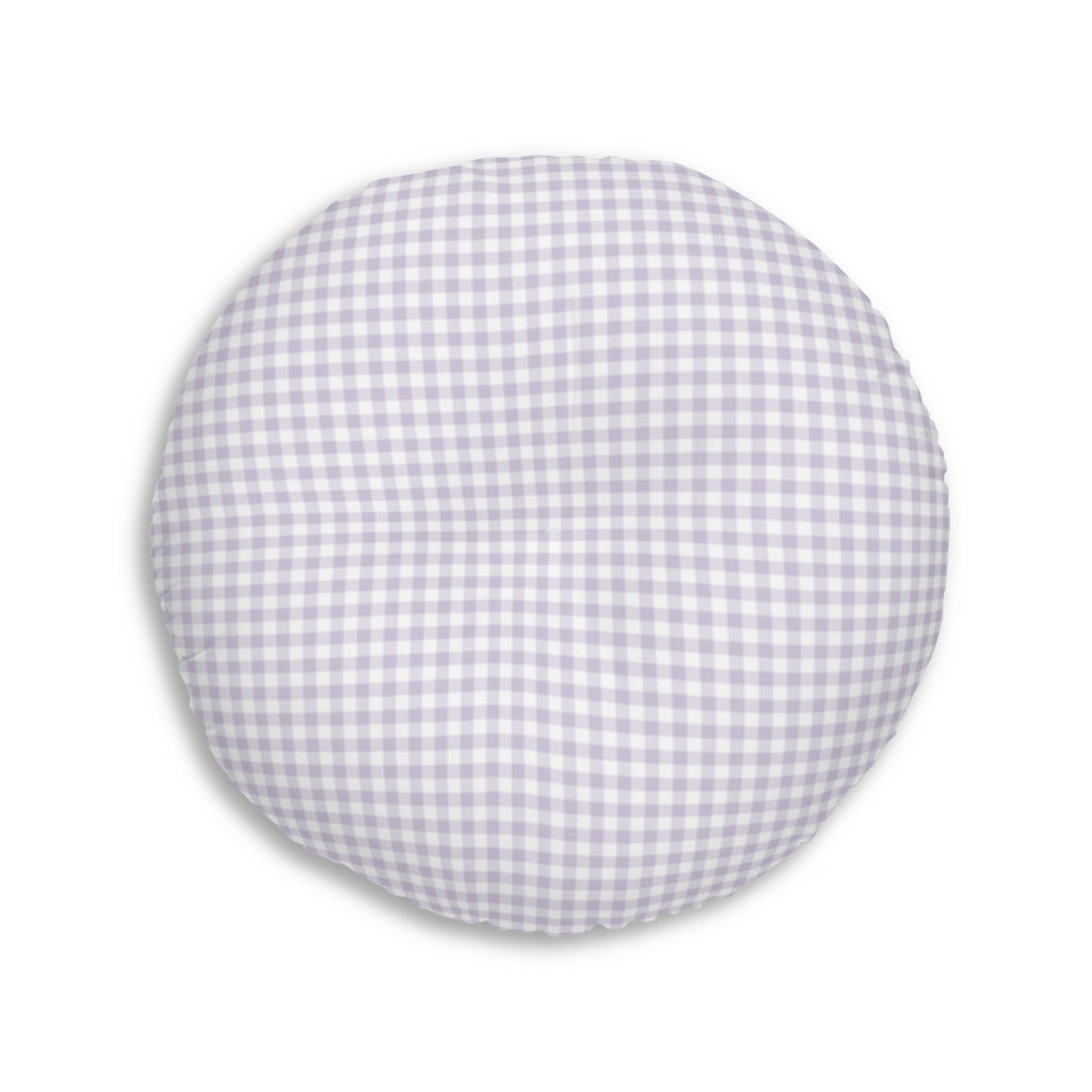 I Dream of Gingham Meditation Pillow in Lavender