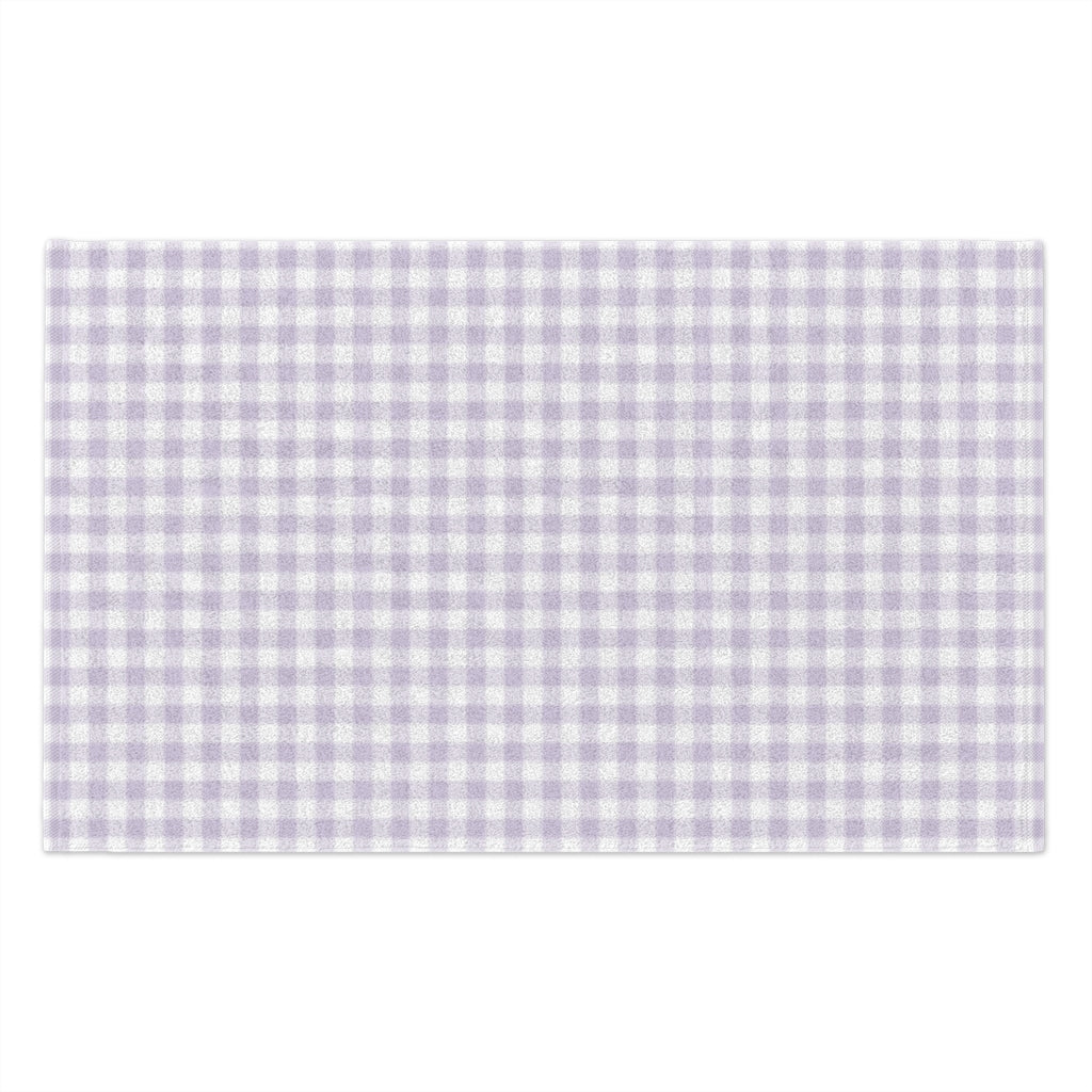 I Dream of Gingham Rally Towel, 11x18 in Lavender