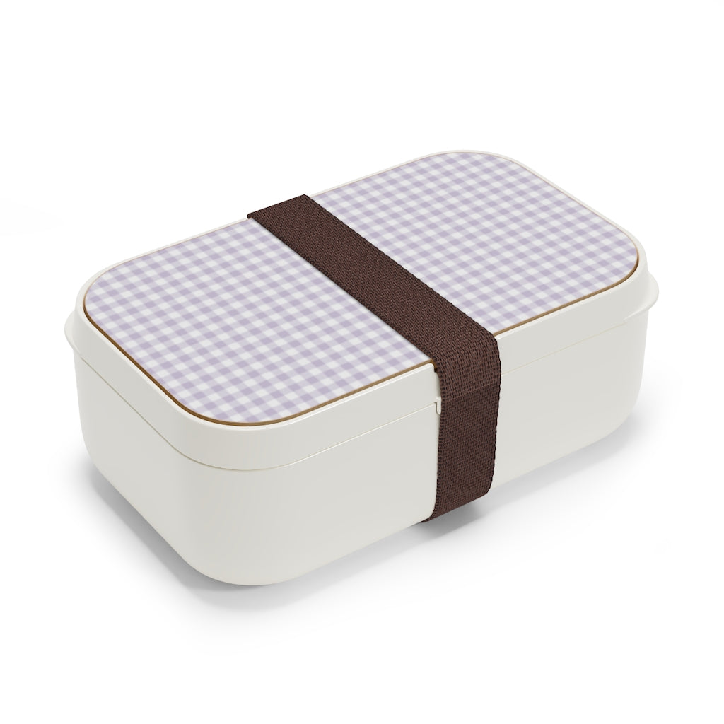 I Dream of Gingham Bento Lunch Box in Lavender